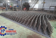 Thi công hàng rào chông sắt đặc tại Bàu Bàng chống trộm | Giá xưởng